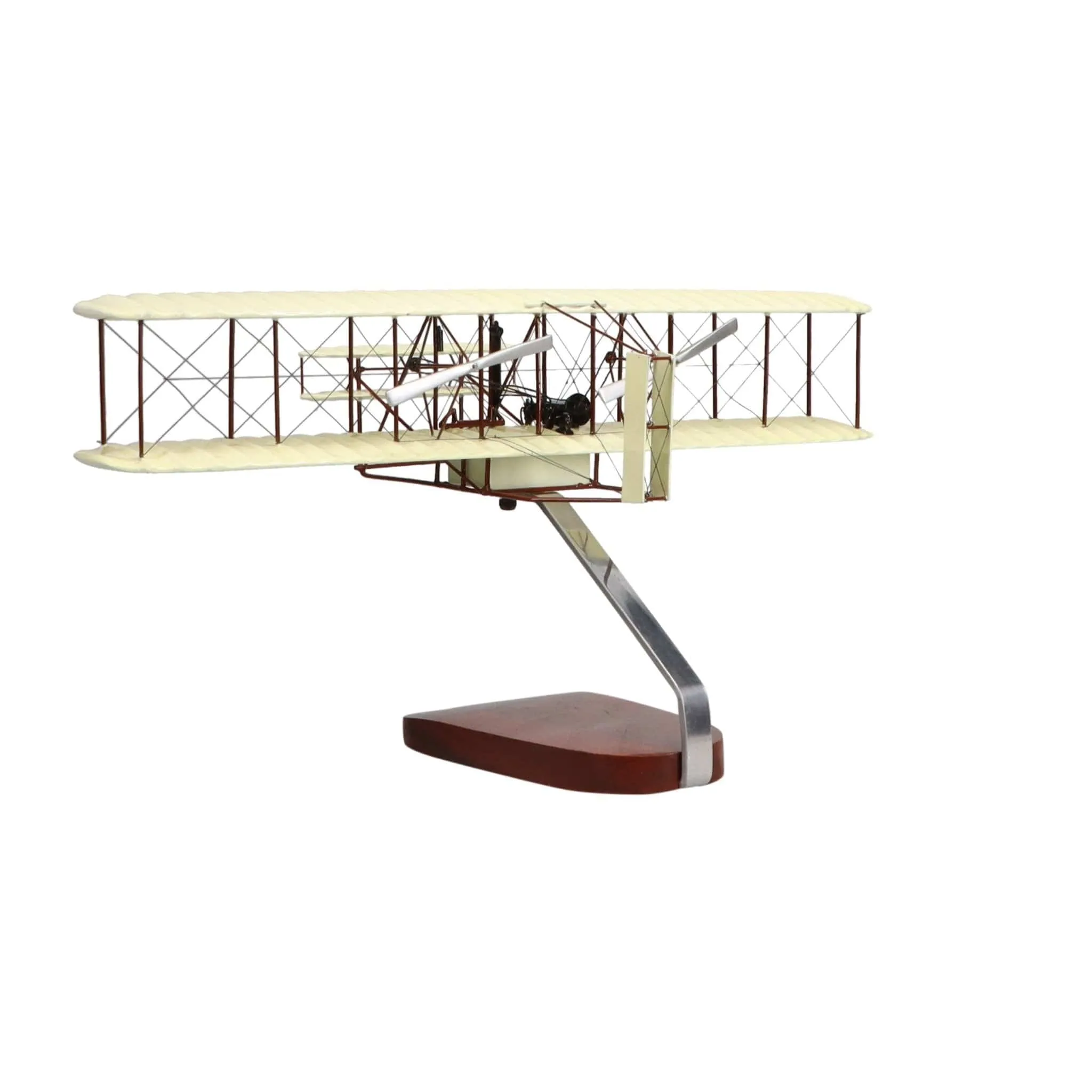 Wright Flyer "Orville and Wilbur Wright" Large Mahogany Model