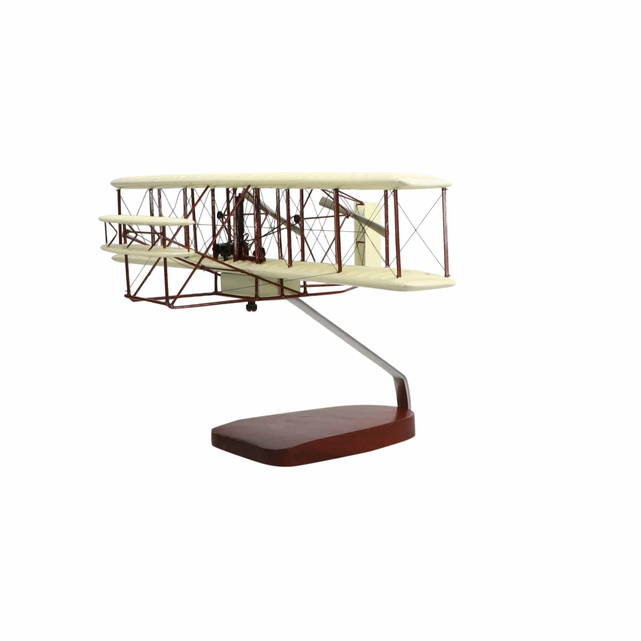 Wright Flyer "Orville and Wilbur Wright" Large Mahogany Model