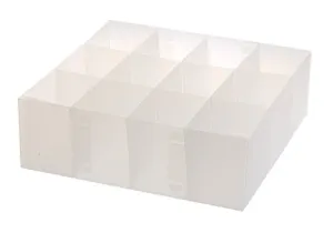 YBM HOME Closet Drawer Organizer for Underwear, Socks, Bras, Ties, Scarves - 12 Section Storage Box Divider Keeps Clothes Organized