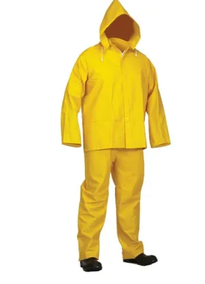 Yellow PVC Rainsuit: Jacket & Bib-Pants