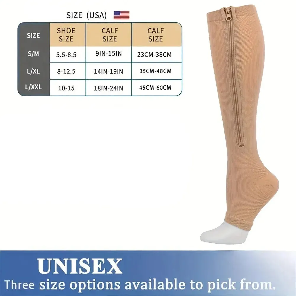 Zipper Compression Socks